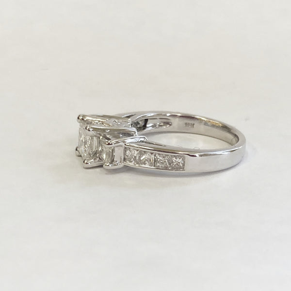 14k Princess Diamond Engagement Ring