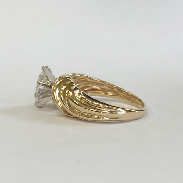 14K Marquise Diamond Fashion Ring