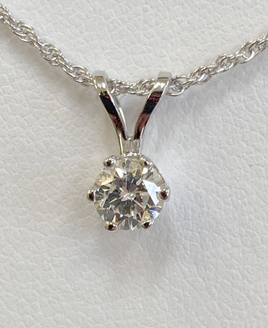 14KWG 1/2CT. Diamond Necklace