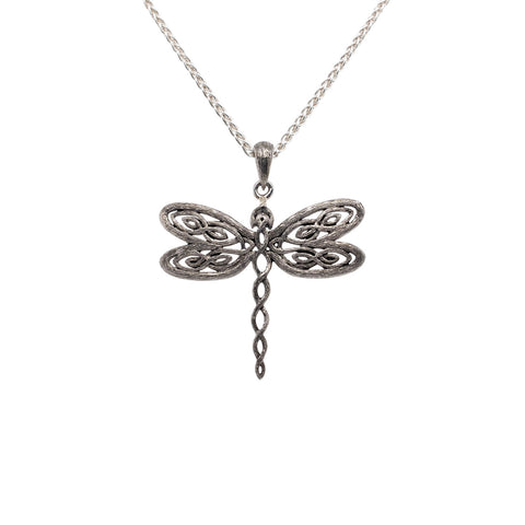 Pendant Rhodium Barked Dragonfly Pendant from welch and company jewelers near syracuse ny 