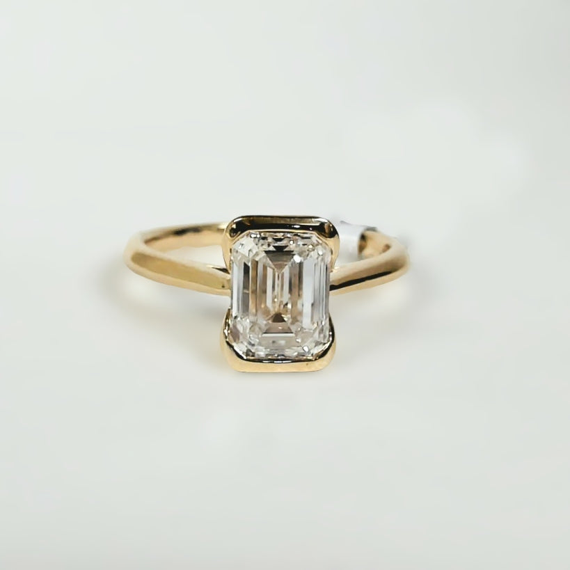 2.00CT LAB GROWN Emerald-Cut Diamond Solitaire