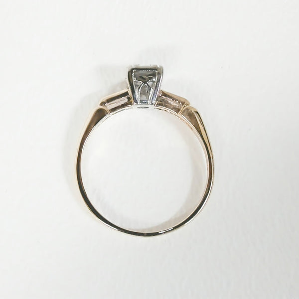 14K .05CT Diamond Illusion-Set Solitaire