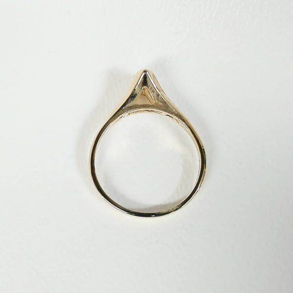 14K 1/3CT Marquise-Cut Diamond Ring