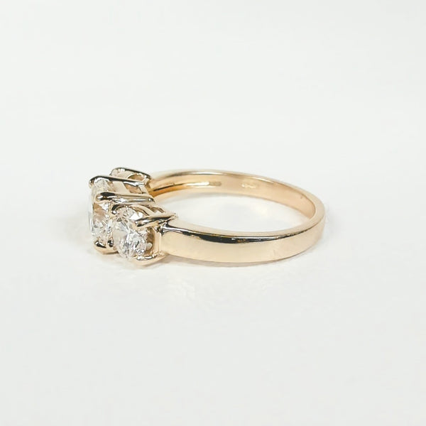 14K 1.93TW Lab Grown 3-Stone Ring