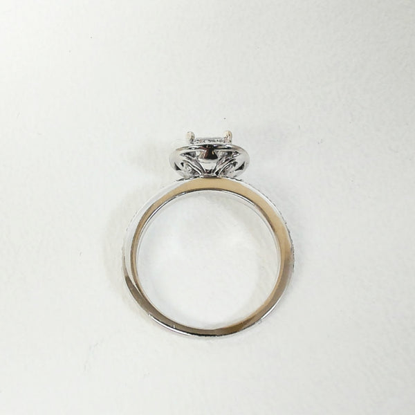 14K 1.00TW Diamond Halo Engagement Ring