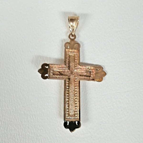 14K Two Tone Crucifix