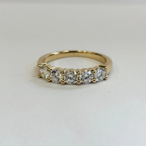 14K 1.06TW 5 LAB GROWN DIAMOND BAND
