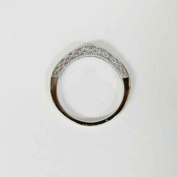 14K 1/4TW Curved Diamond Band