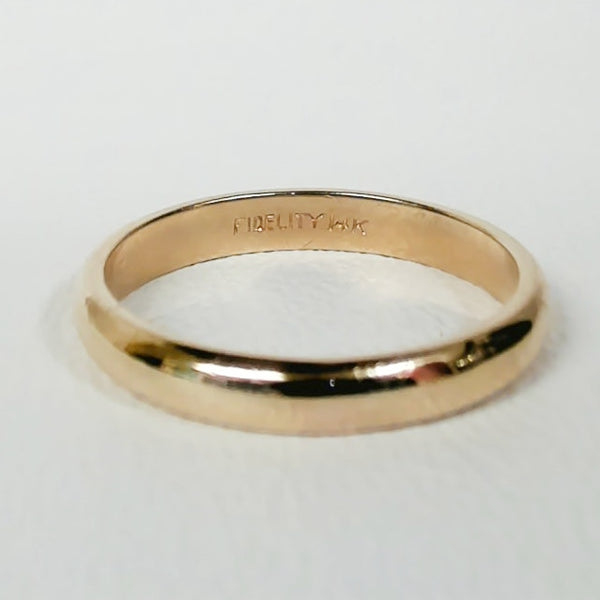 14K 3MM Wedding Band