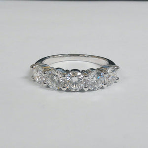 14KWG 1.95TW 5-Stone LAB GROWN Diamond Ring