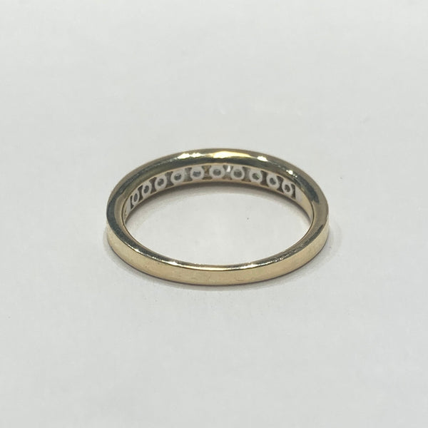 14k 10-Diamond Channel Set Band