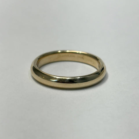 14KYG Polished 3.5mm Comfort-Fit Band