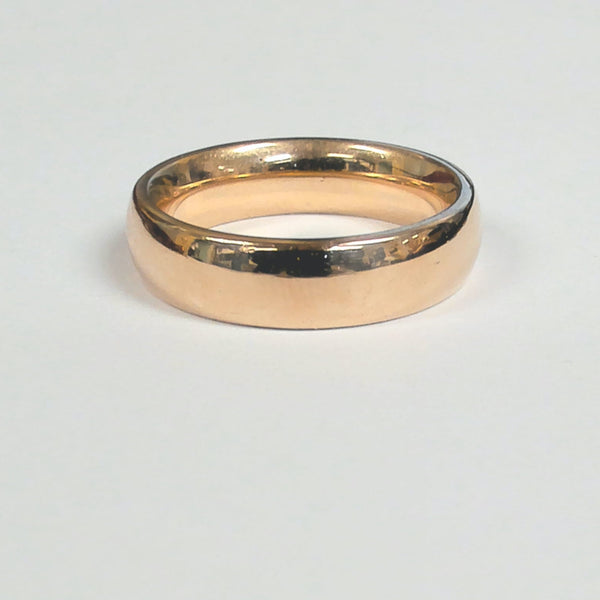 14KYG Polished 5mm Comfort-Fit Band