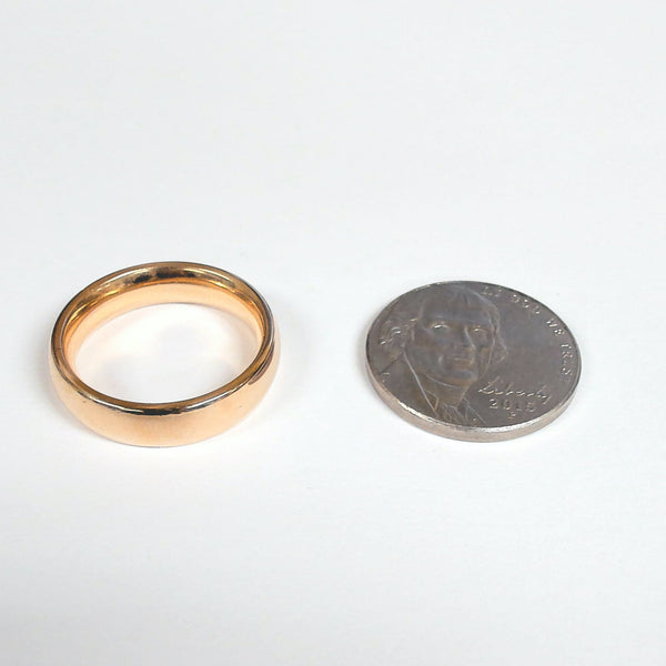 14KYG Polished 5mm Comfort-Fit Band