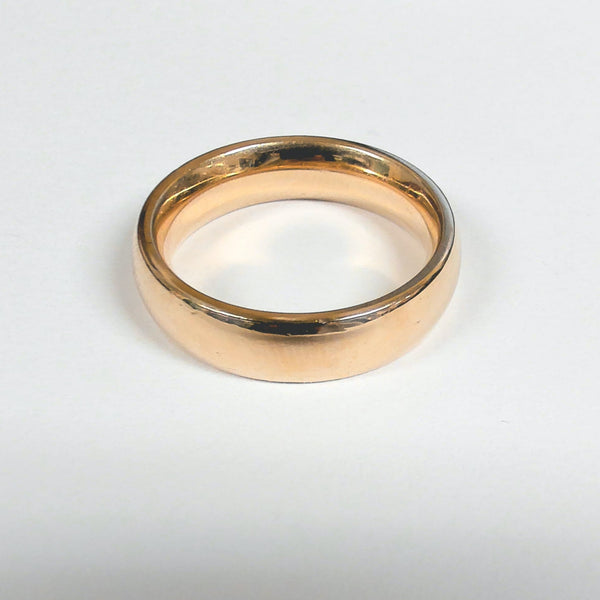 14KYG Polished 5mm Comfort-Fit Band