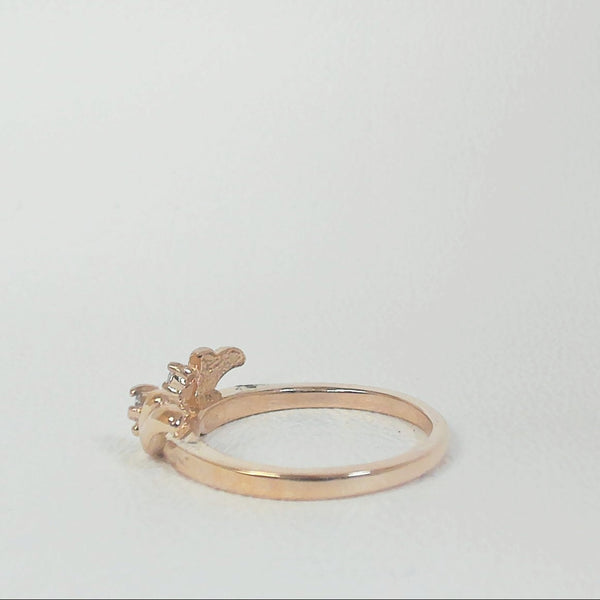 14K Diamond Wrap Ring
