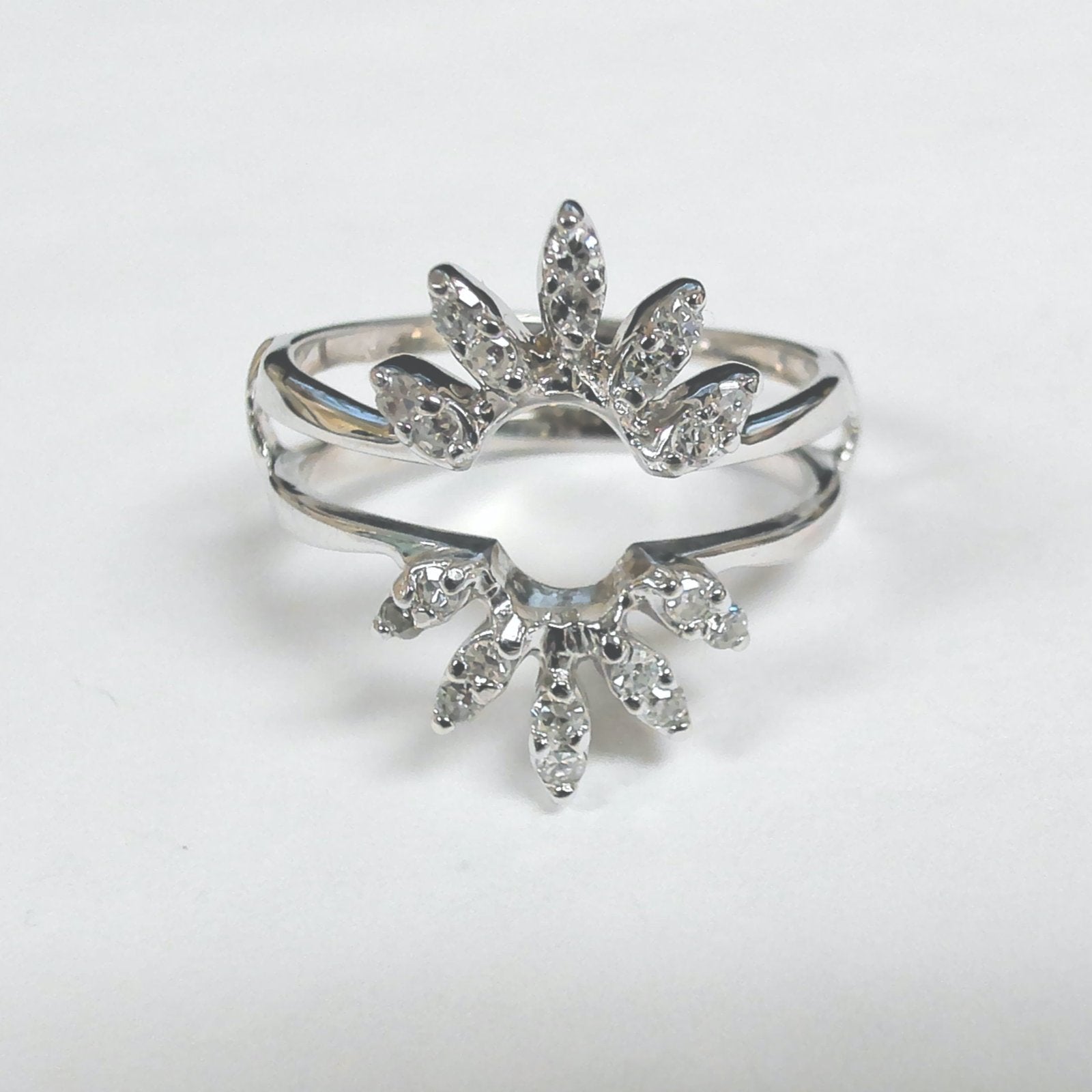 14k Diamond Insert Ring