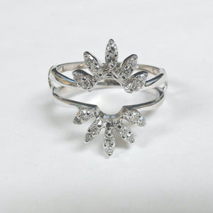 14k Diamond Insert Ring