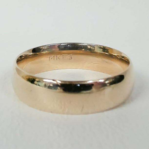 14K 6MM Comfort-Fit Wedding Band