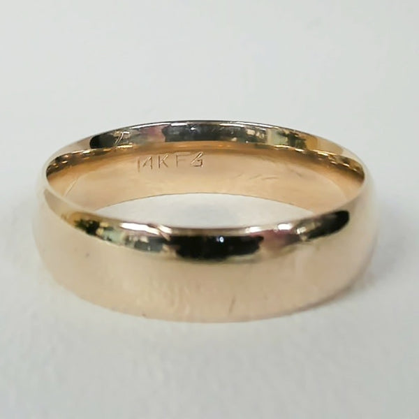 14K 6MM Comfort-Fit Wedding Band