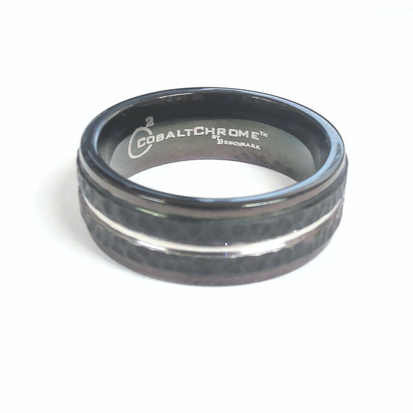 8MM Size 10 Black Plated-Cobalt Chrome Band