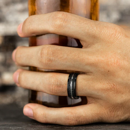 8MM Size 10 Black Plated-Cobalt Chrome Band