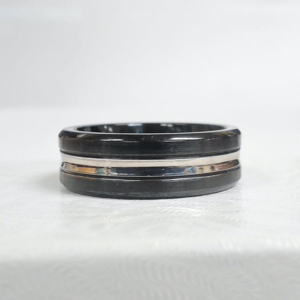 8MM Size 10 Black Plated Cobalt Chrome Band