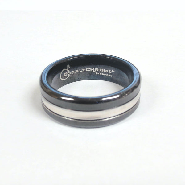 8MM Size 10 Black Plated Cobalt Chrome Band