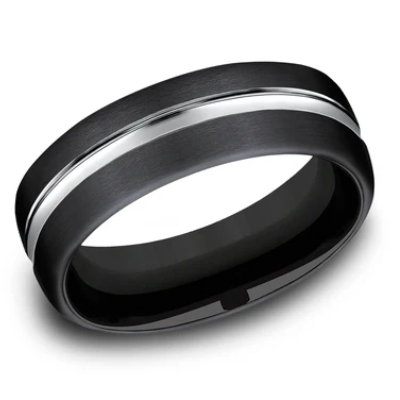 8MM Size 10 Black Plated Cobalt Chrome Band