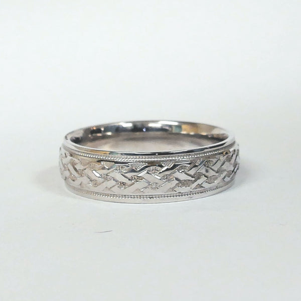 6MM Size 10 Argentium Silver Band