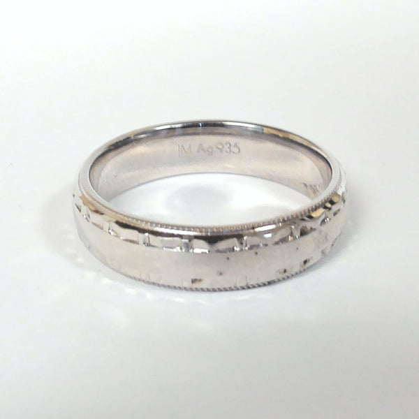 5MM Size 9 Argentium Silver Band