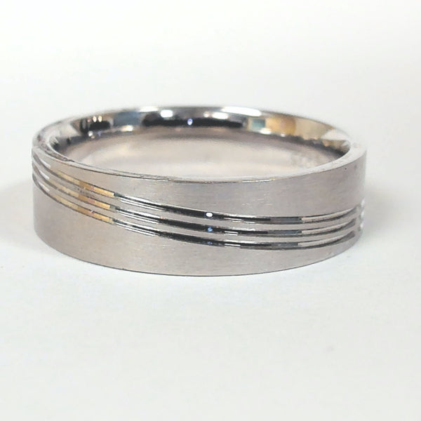 6MM Size 10 Argentium Silver Band