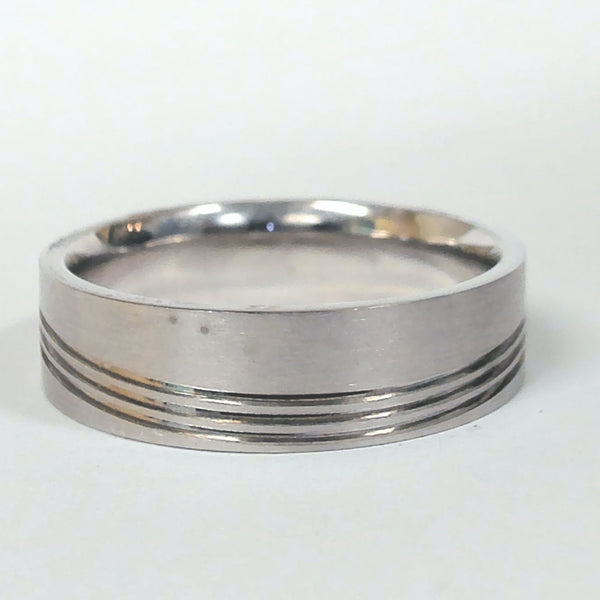 6MM Size 10 Argentium Silver Band