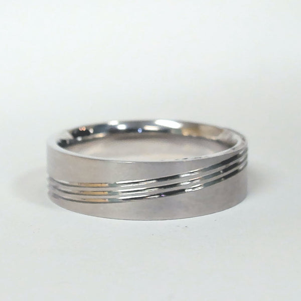 6MM Size 10 Argentium Silver Band