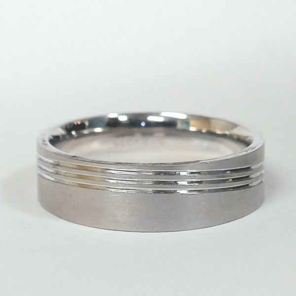 6MM Size 10 Argentium Silver Band