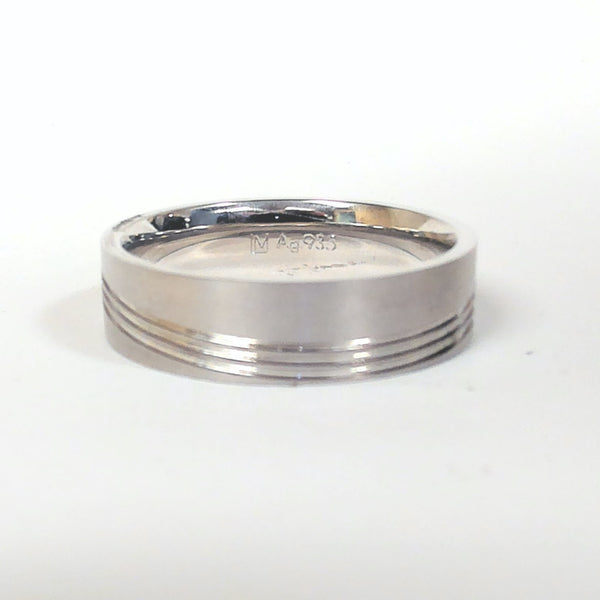 6MM Size 10 Argentium Silver Band