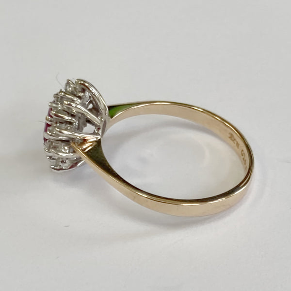14k Ruby & Diamond Ring
