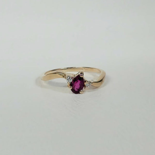 14K Ruby and Diamond Fashion Ring