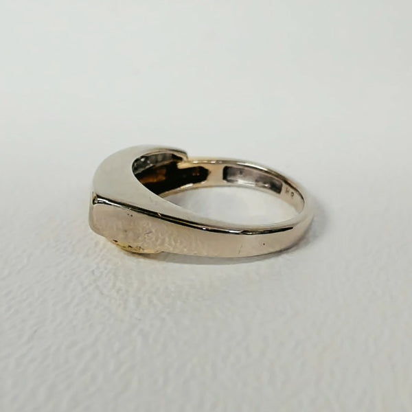 14KTT Ruby & Diamond Band