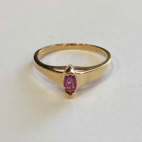 10k Marquise Ruby Ring
