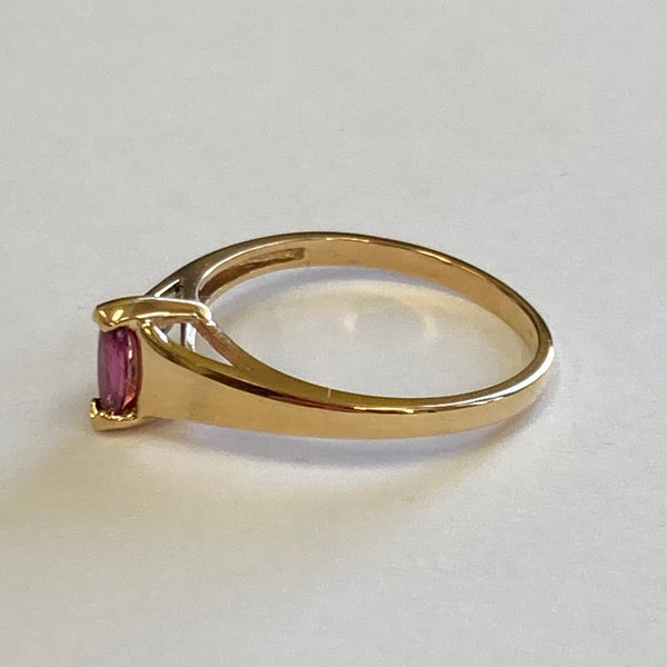 10k Marquise Ruby Ring