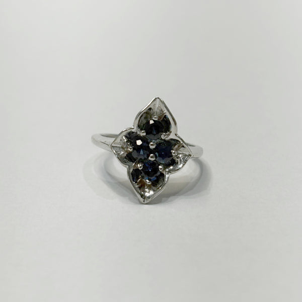 14k 4-Blue Sapphire Ring