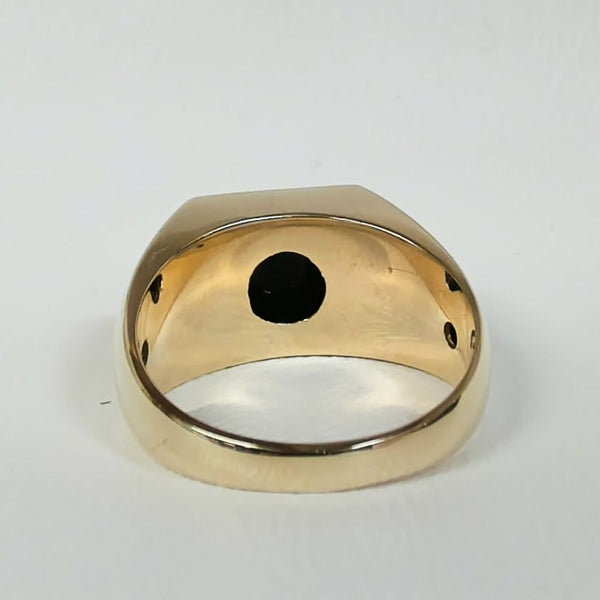 10K Black Onyx & Melee Ring