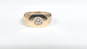 14k 1/3ct. Diamond Gent's Ring