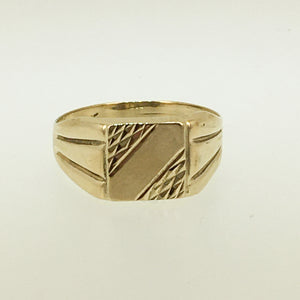 14k Gentleman's Square Signet Ring