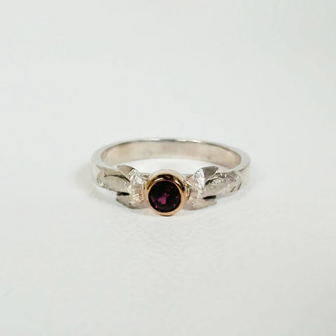 Sterling Silver/14k Custom Ruby Ring