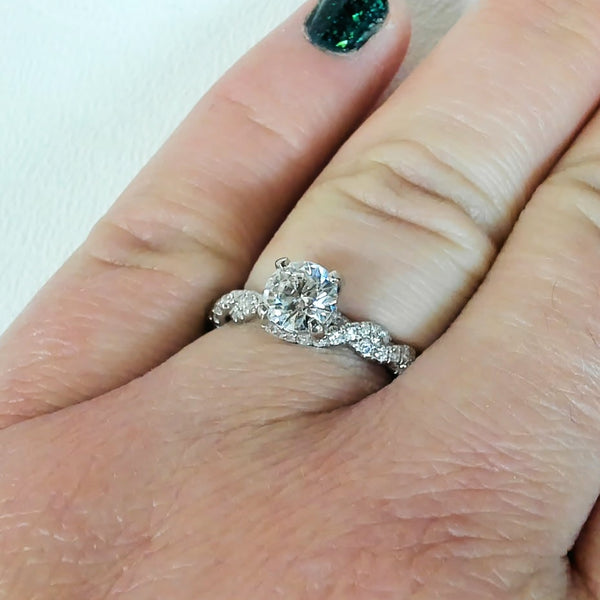 14K 1.23TW Engagement Ring