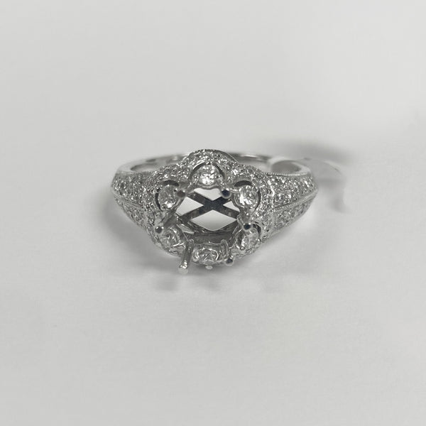 14K Diamond Semi-Mount Engagement Ring