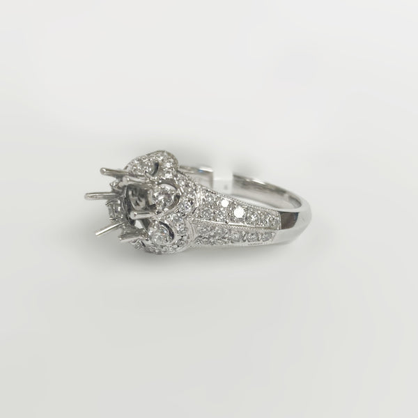 14K Diamond Semi-Mount Engagement Ring