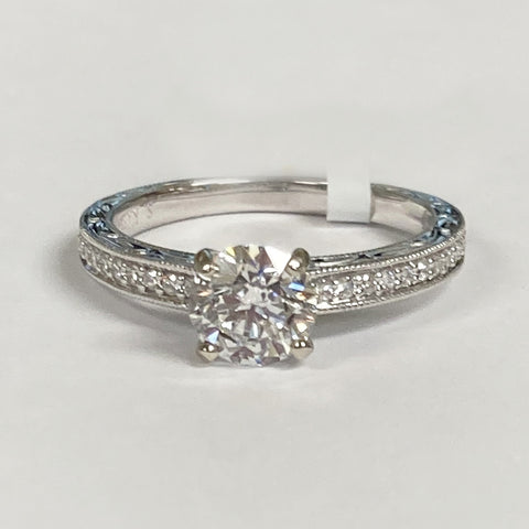 14K 1.04TW Diamond Engagement Ring